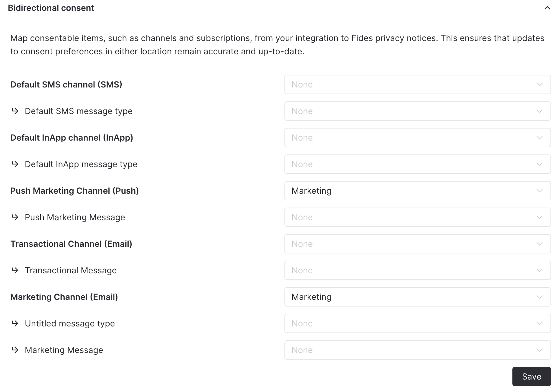 Consent automation mappings