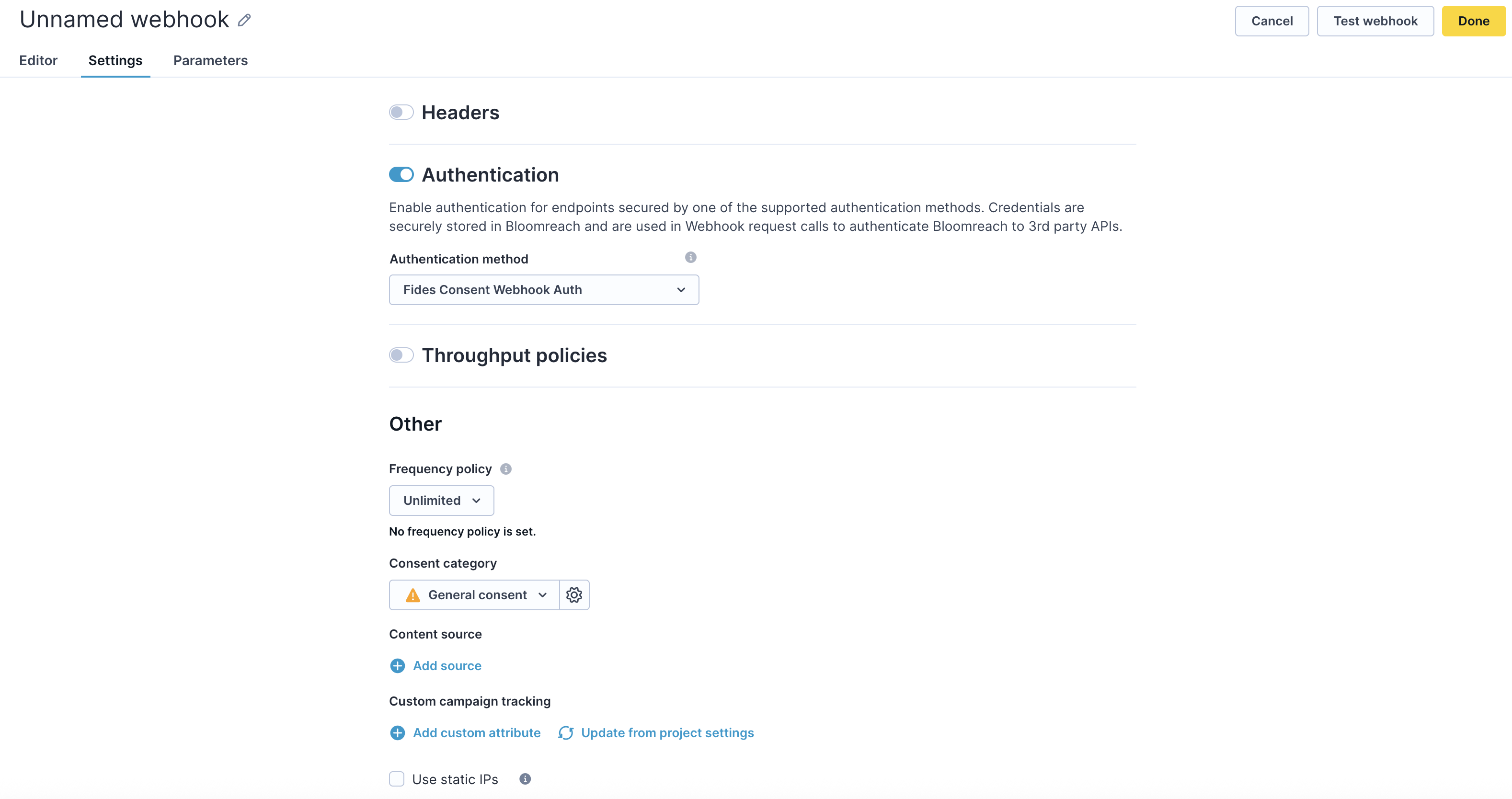 Bidirectional consent mappings
