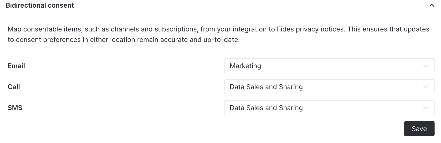 Consent automation mappings