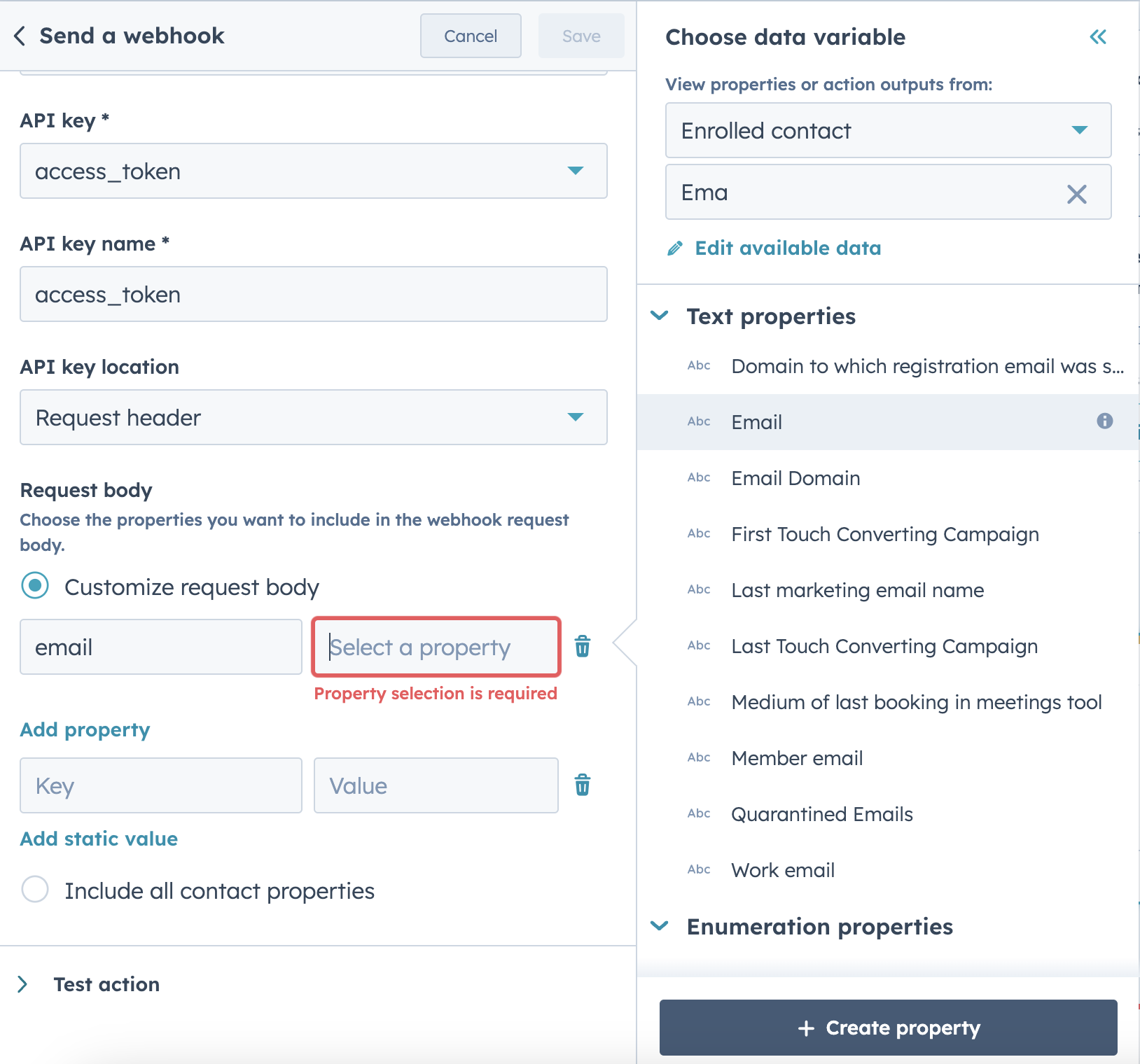 HubSpot workflow setup