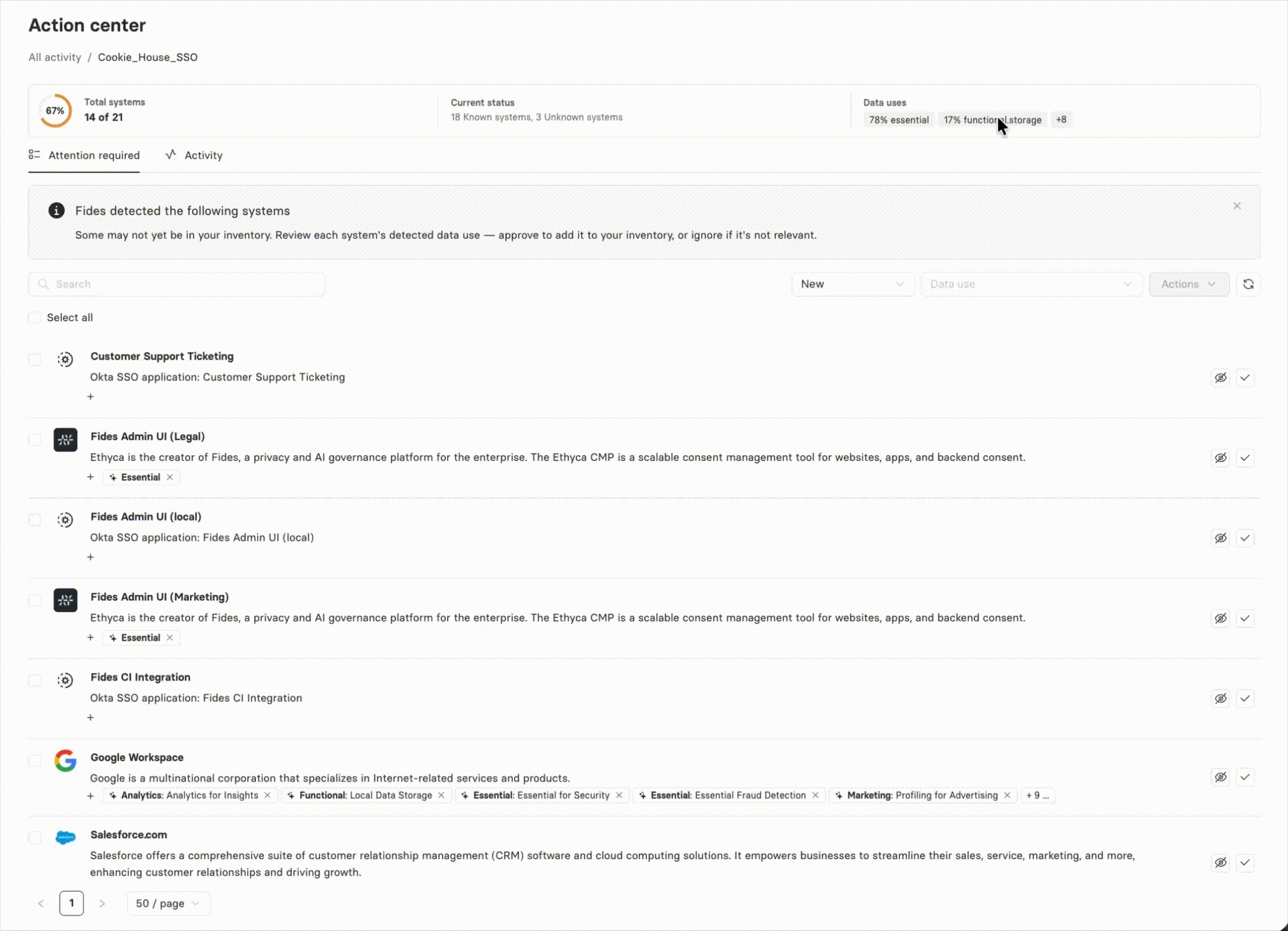 Running an IDP monitor and managing discovered systems