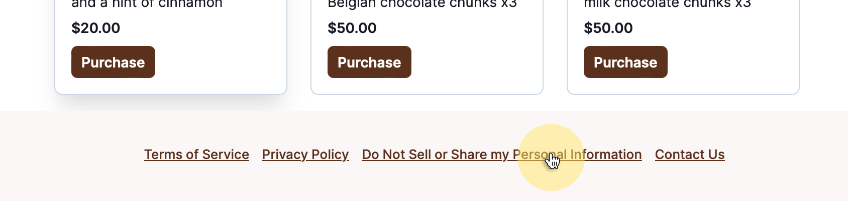 Consent Management - Do Not Sell or Share My Personal Information