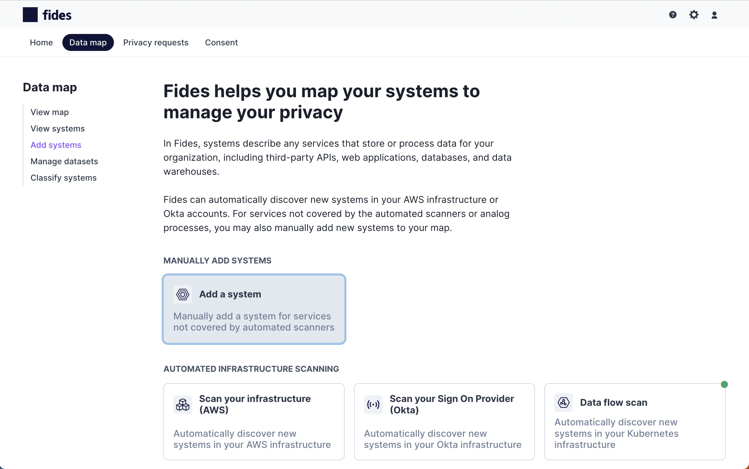 Add a system manually
