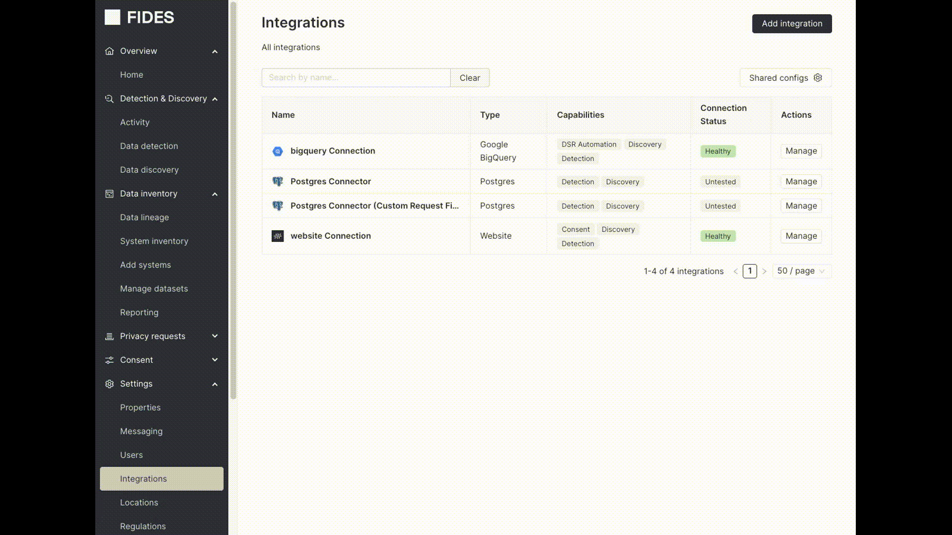 Integration details