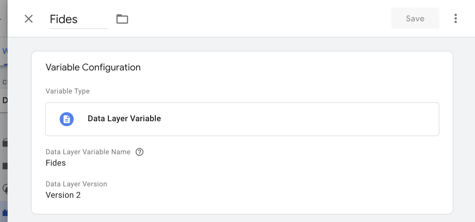 Name the Data Layer Variable